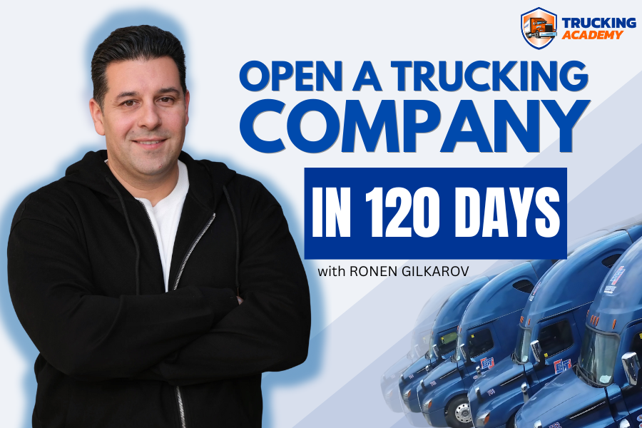 120- Day Course with Ronen Gilkarov: Open your own Trucking Company