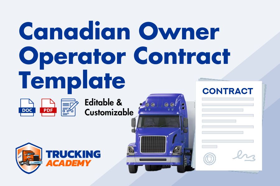 Canadian Owner Operator Contract - TEMPLATE