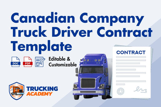 Canadian Company Truck Driver Contract - TEMPLATE