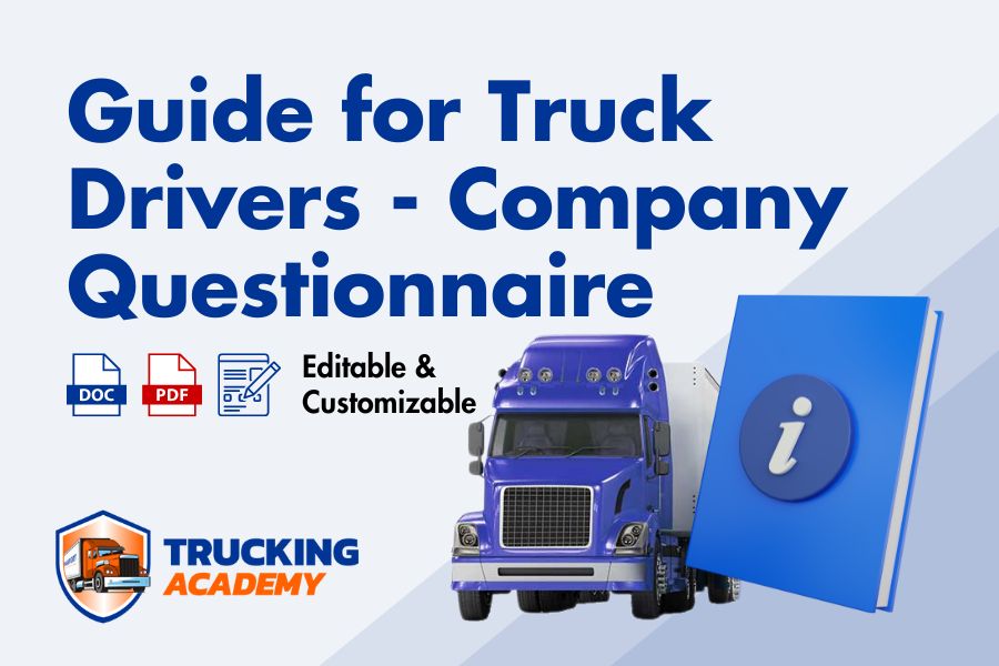 Guide for Truck Drivers - Company Questionnaire