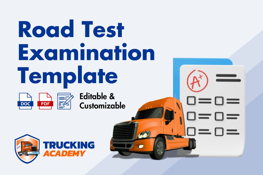 Examination For Roa Road Test Examination Template – Trucking Academy