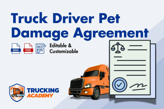 Truck Driver Pet Damage Agreement